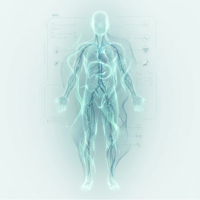 People in different environments surrounded by subtle glowing fields